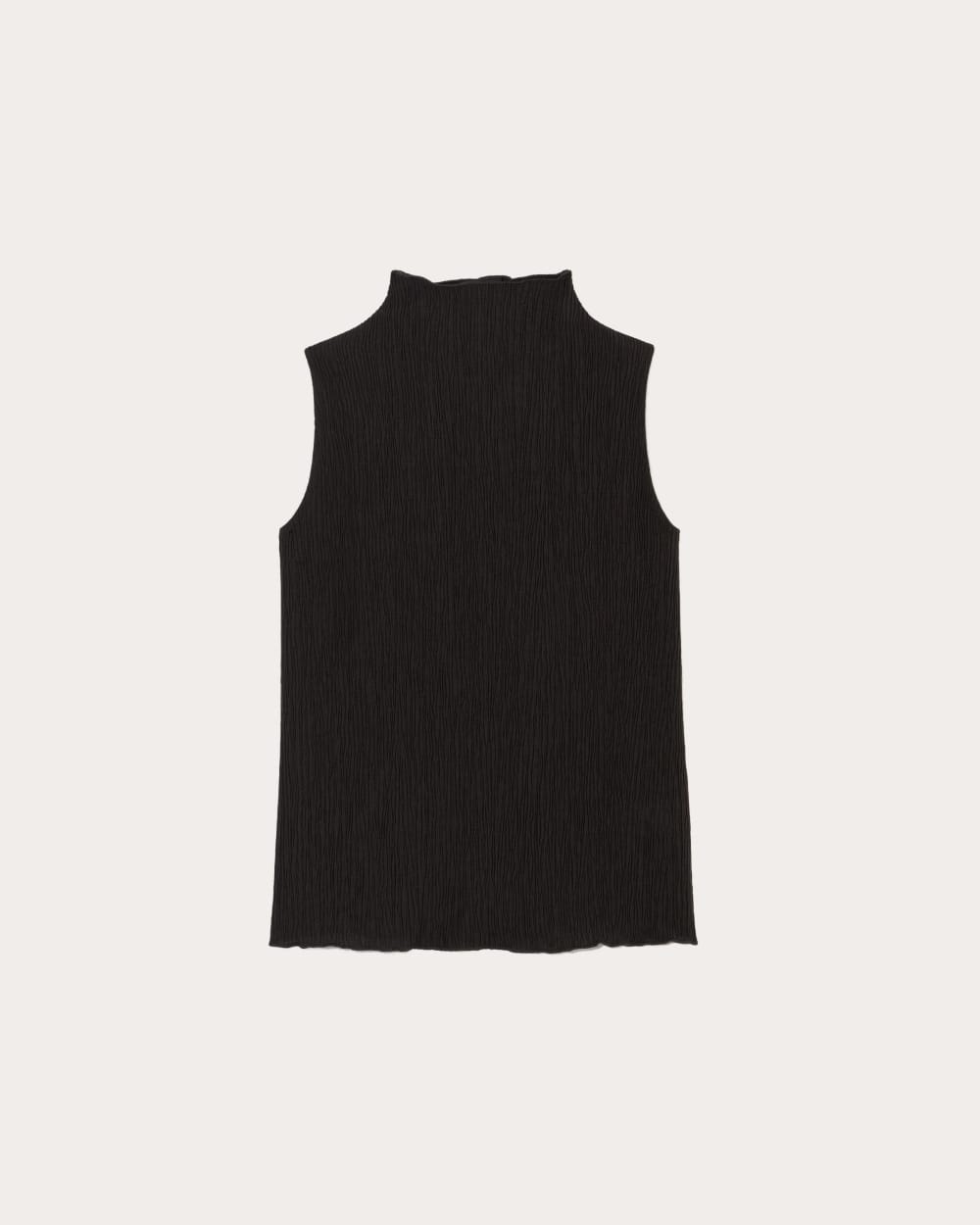 womens-crinkle-tank-black | alt