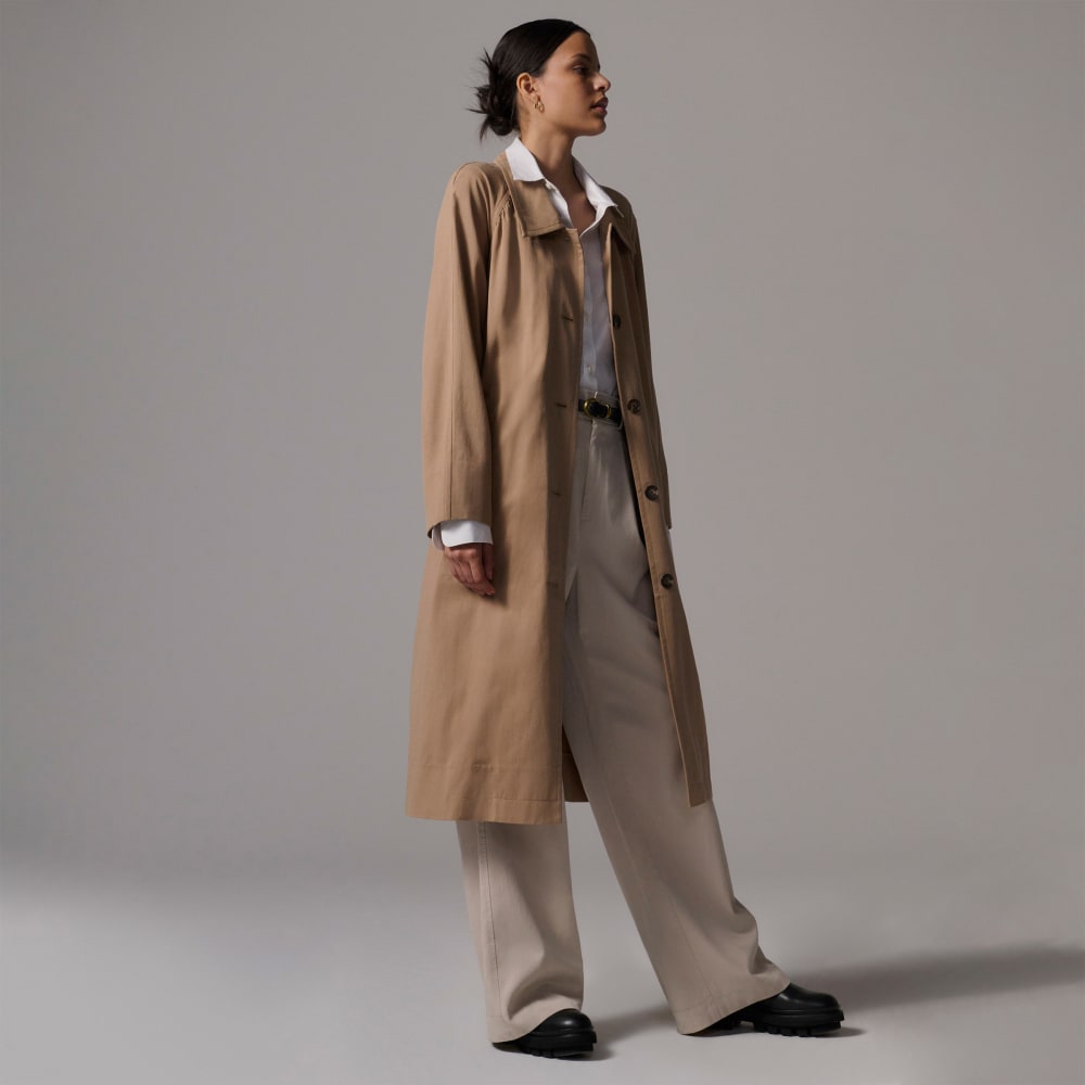 womens-gathered-mac-trench-ash-brown | primary