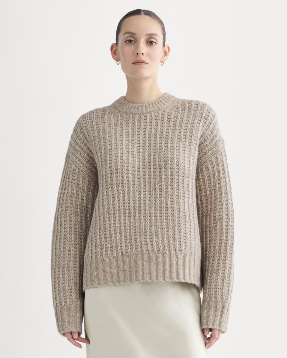 womens-waffle-sweater-in-cloud-heathered-oatmeal | primary