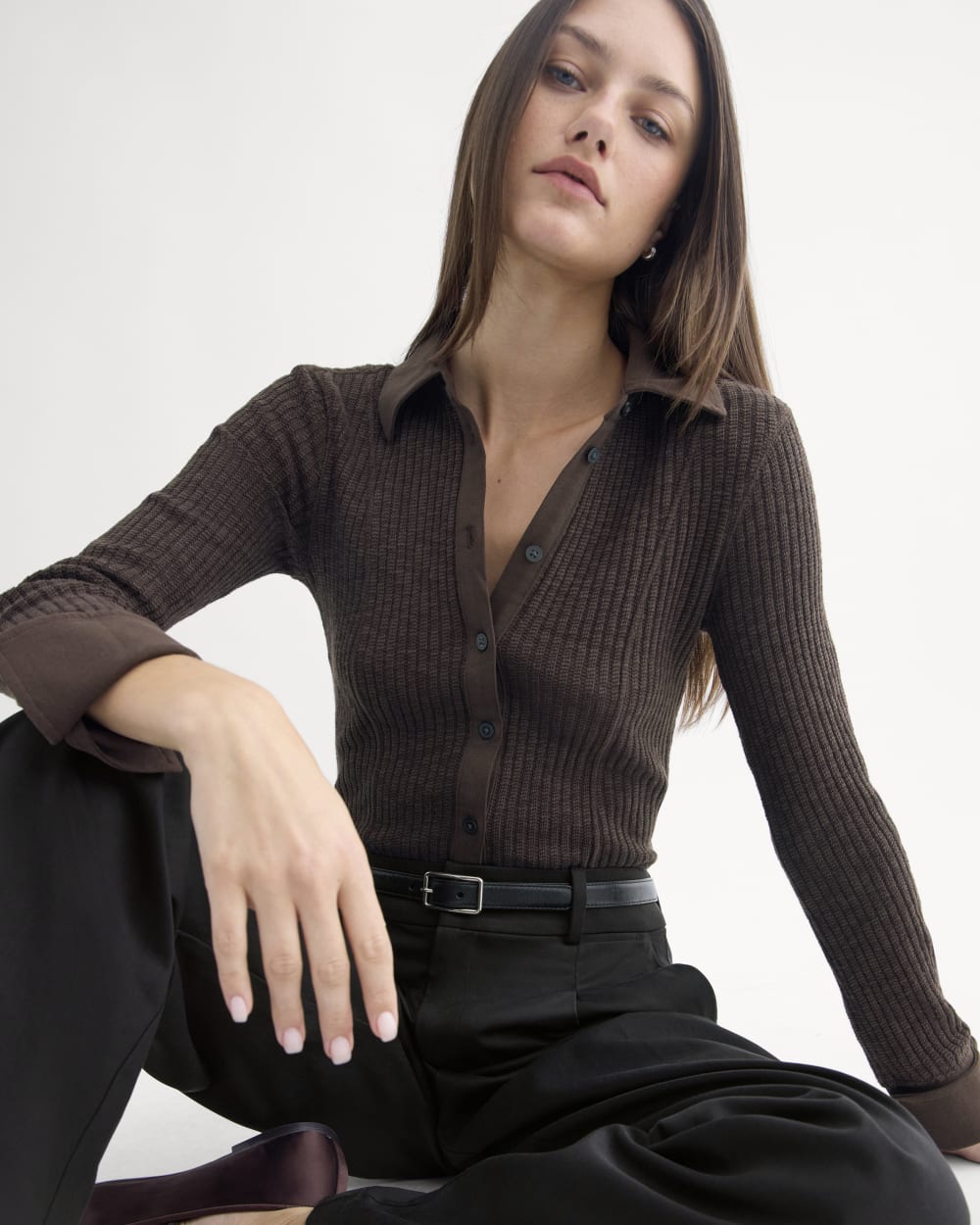 womens-cozy-rib-button-up-coffee-bean