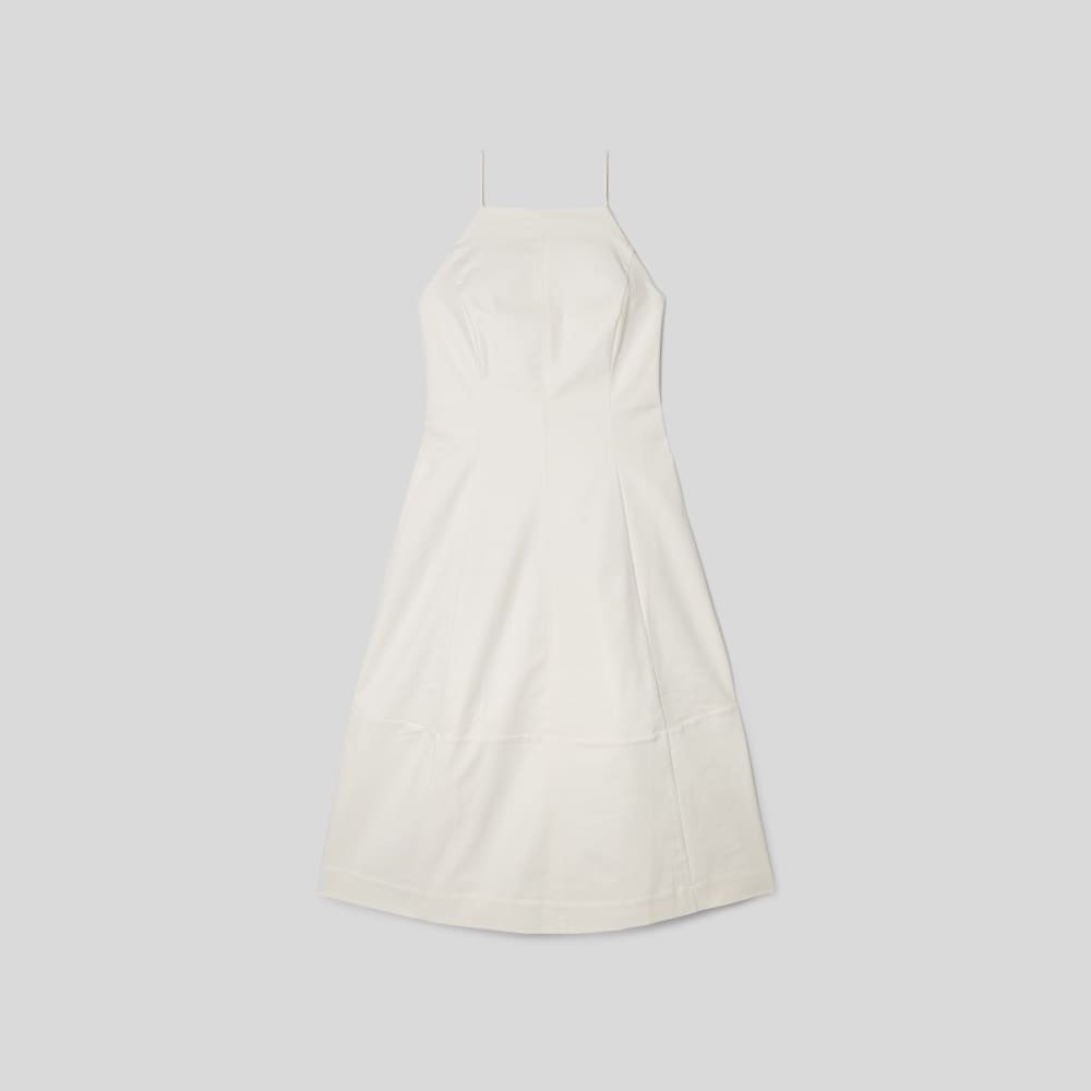 womens-structured-cotton-bell-dress-bone | alt