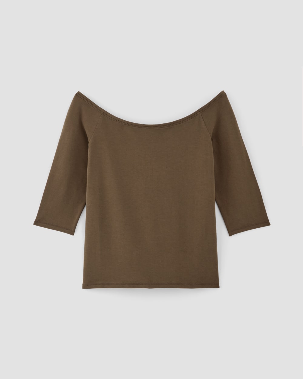 womens-supima-form-off-shoulder-top-cocoa | alt