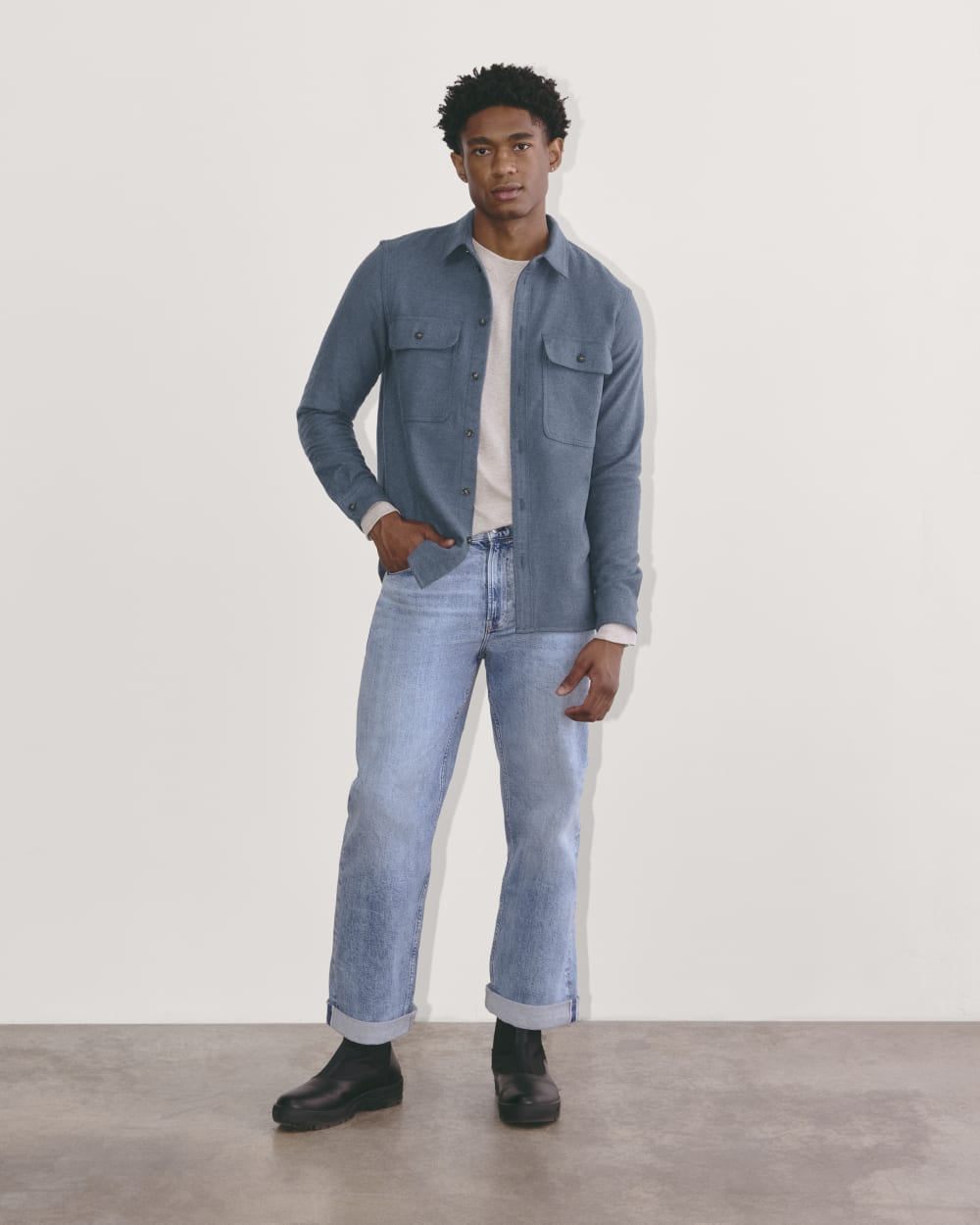 overshirt with dress shirt Introducing: The PS linen overshirt Permanent Style