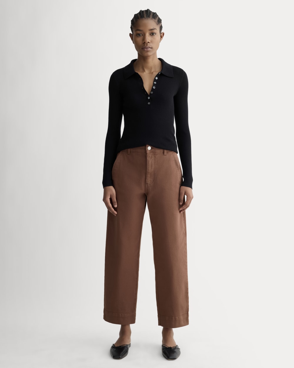 Everlane Utility Straight-Leg Pant | 28.5" Inseam in Rosewood, Size 00, Cotton Everlane Utility Straight-Leg Pant | 28.5" Inseam in Rosewood, Size 00, Cotton