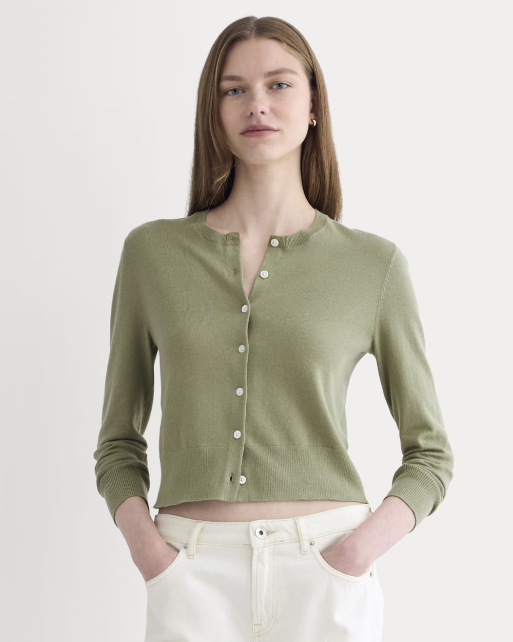 womens-cropped-cardigan-cotton-cashmere-sagebrush | primary
