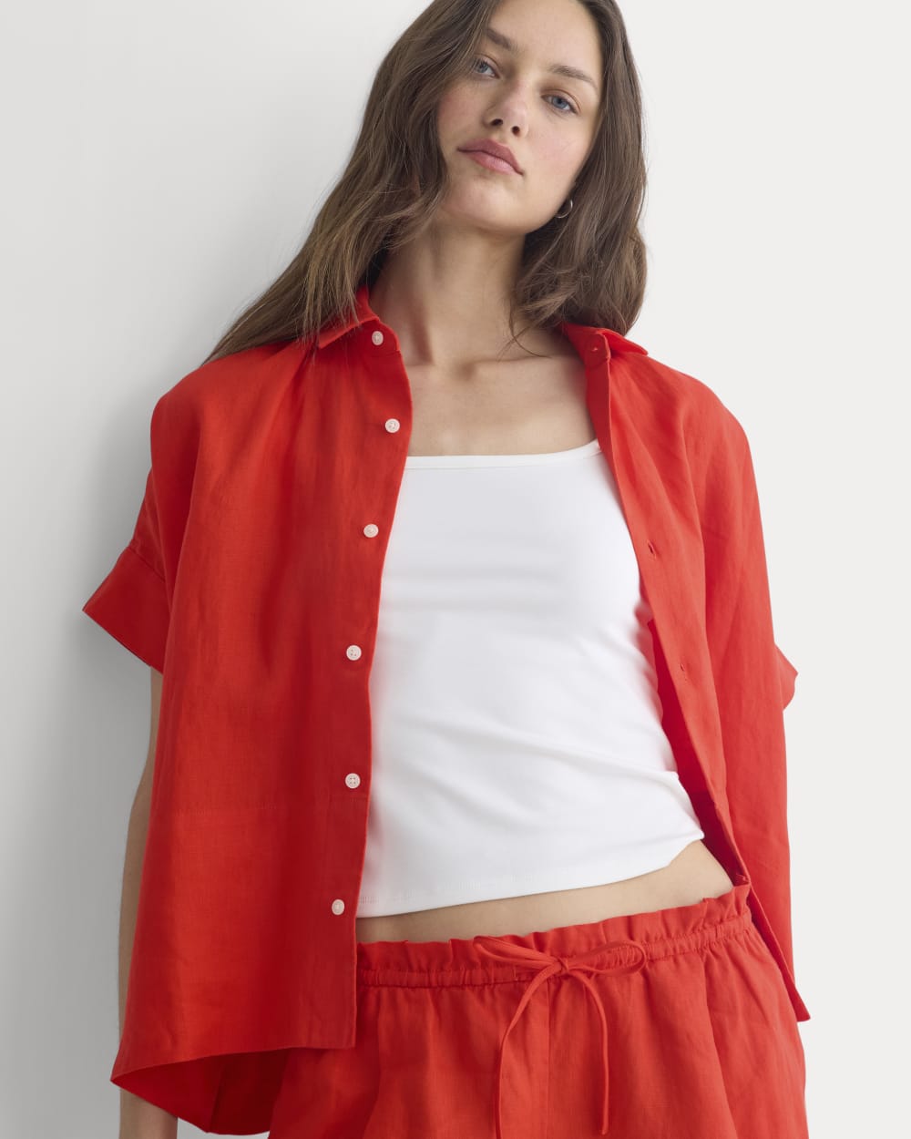 womens-the-boxy-shirt-in-linen-fiery-red | primary