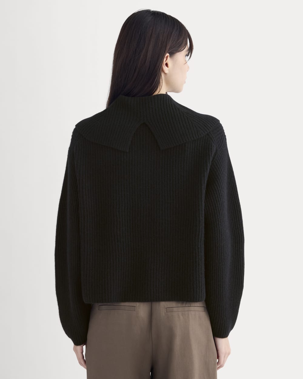 womens-fisherman-cardigan-wool-cashmere-black