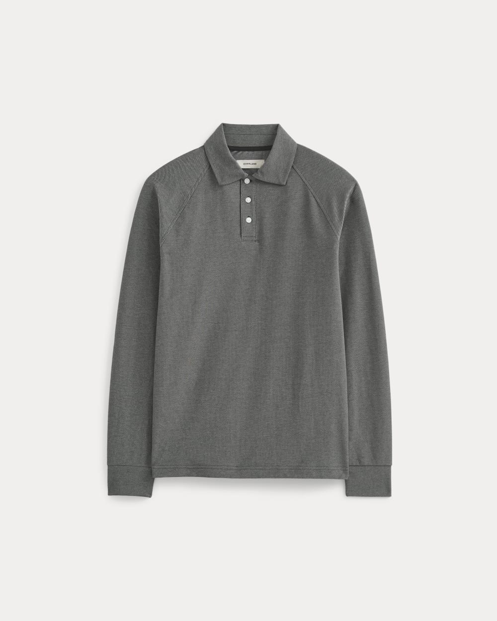 mens-startup-raglan-polo-black-chambray | alt