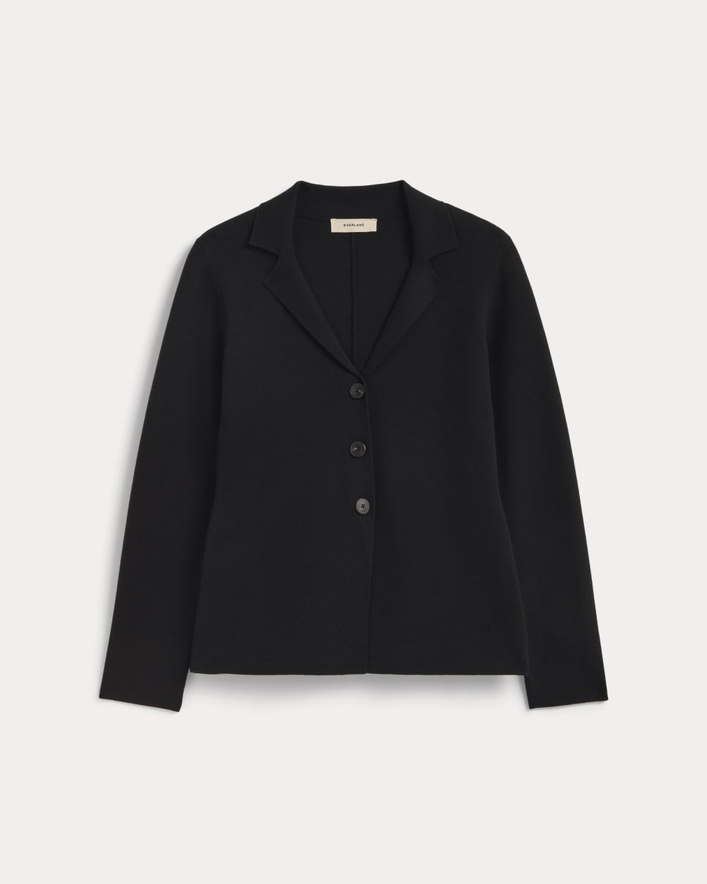 womens-knit-blazer-black | alt