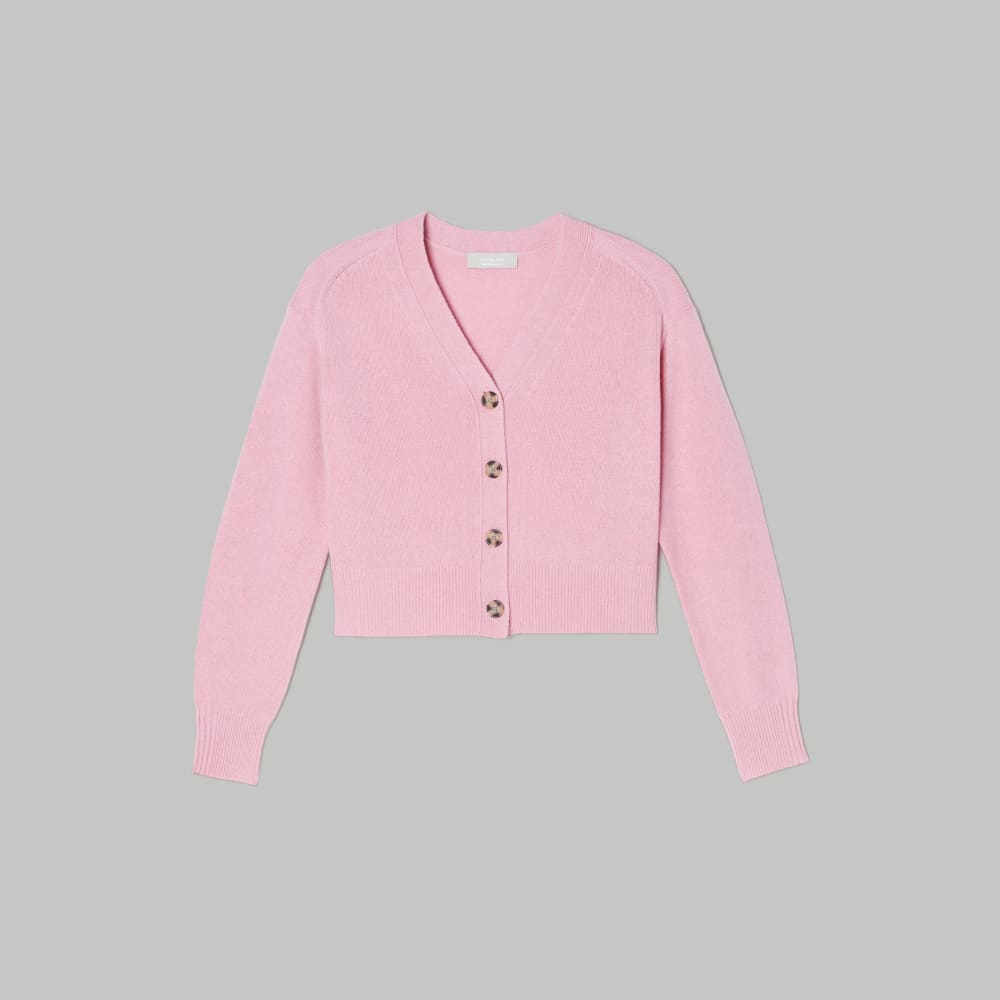 womens-recashmere-cropped-cardigan-bubblegum | alt