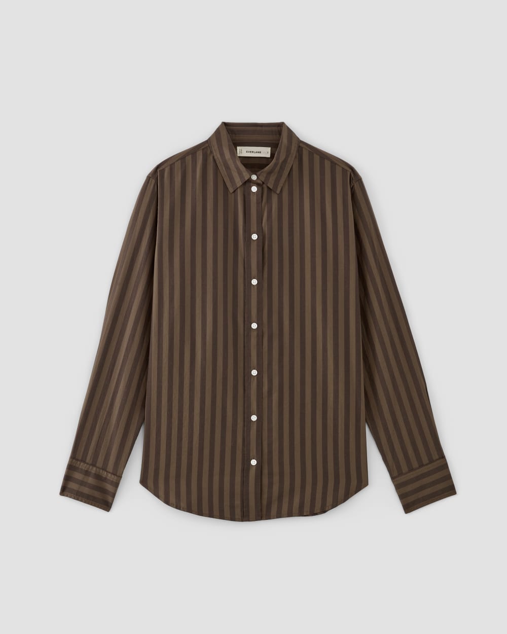 womens-silky-cttn-relaxed-shirt-cocoa-black | alt