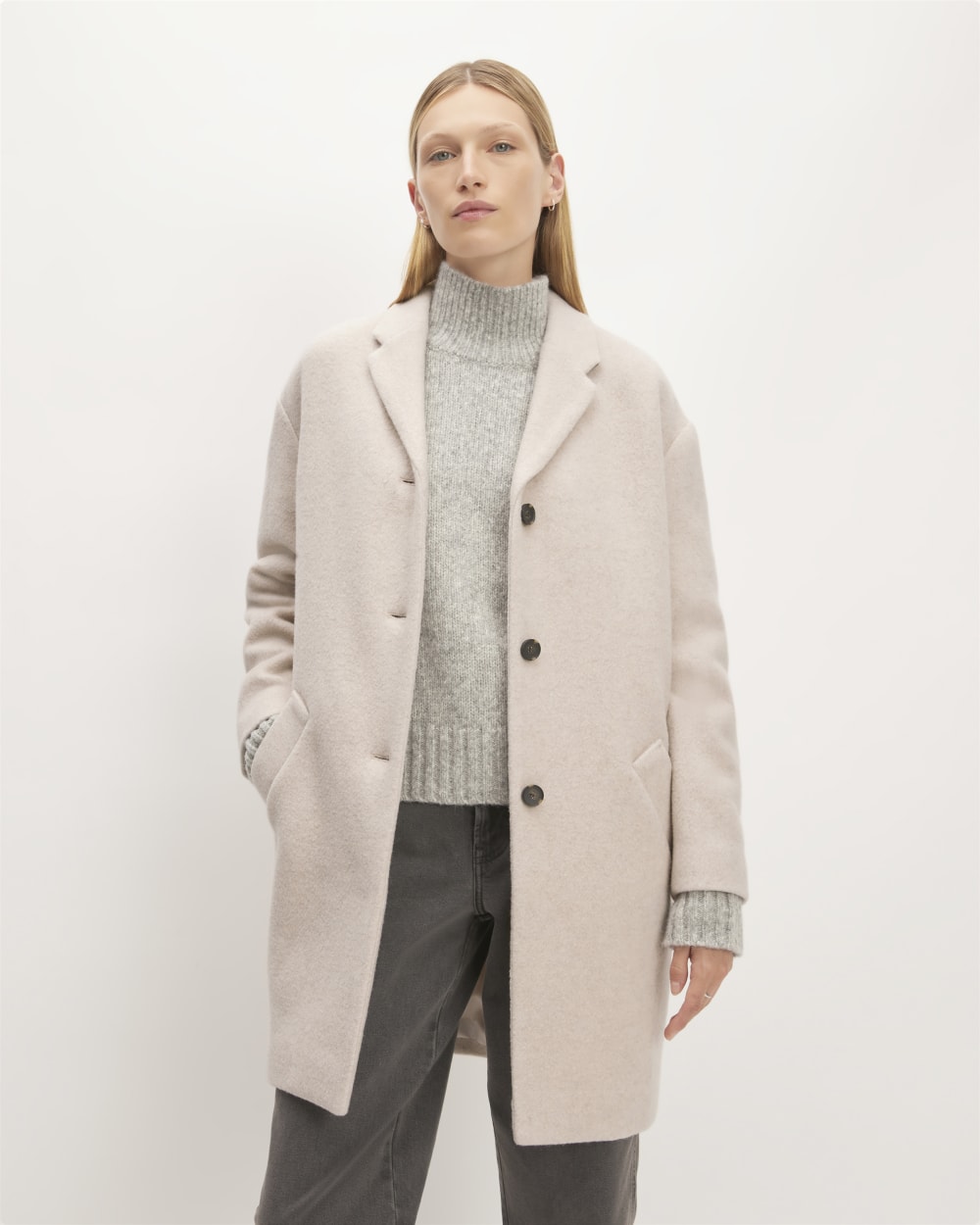 The Italian ReWool® Cocoon Coat | Oat – Everlane