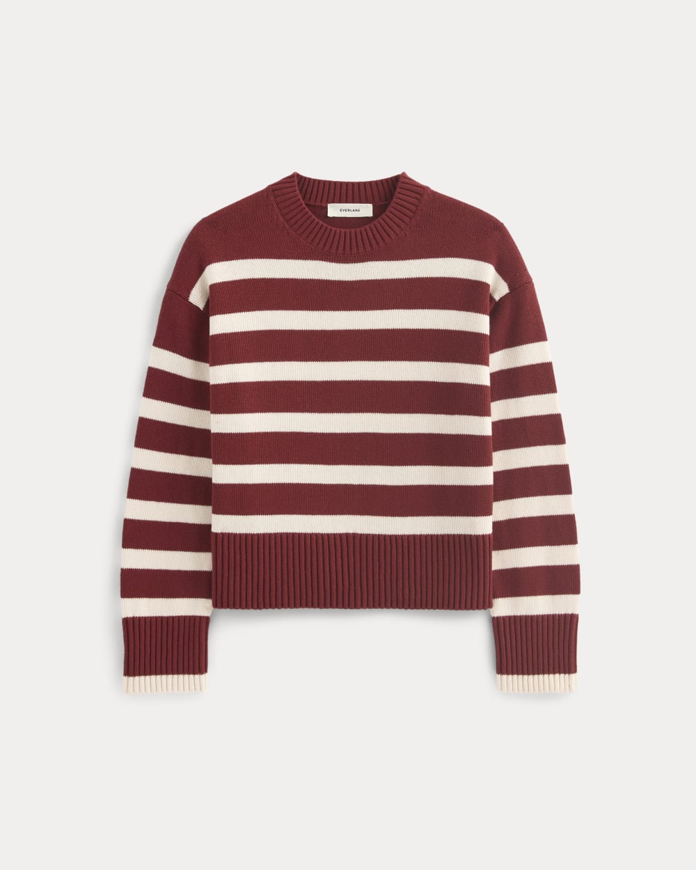 womens-organic-cotton-crew-sweater-merlot-canvas-stripe | alt