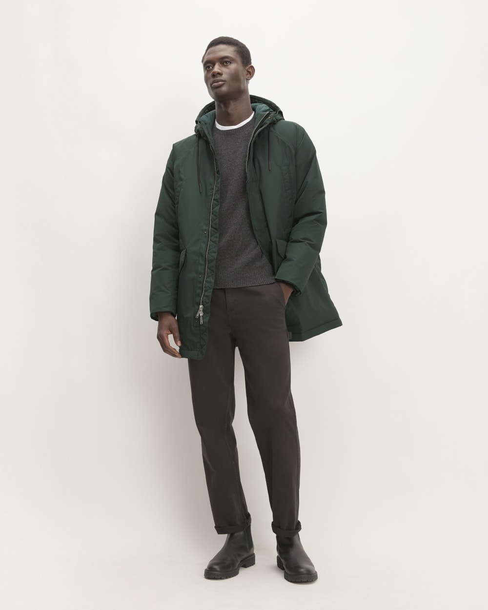 Everlane Renew Long Parka Review The ReNew Long Parka Scarab