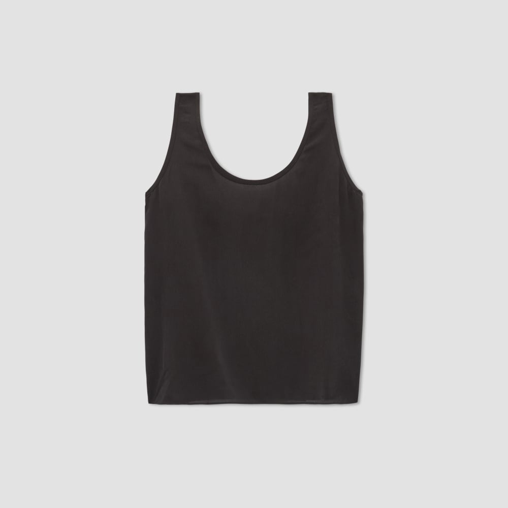 womens-clean-silk-scoop-neck-tank-black | alt