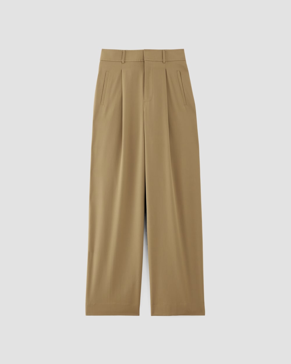 womens-italian-wool-drape-pant-dark-camel | alt