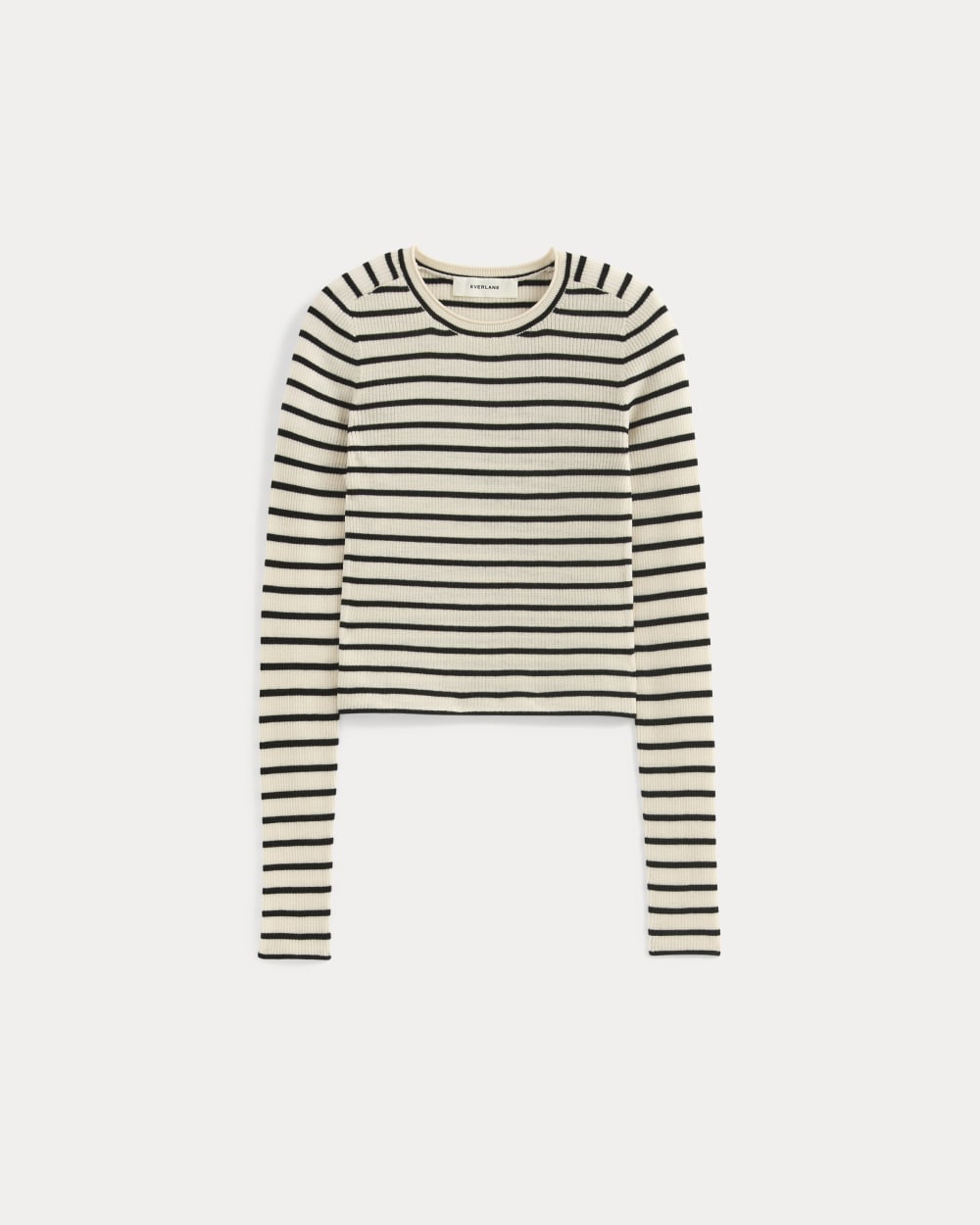 womens-cropped-crew-top-ultrafine-merino-parchement-black | alt