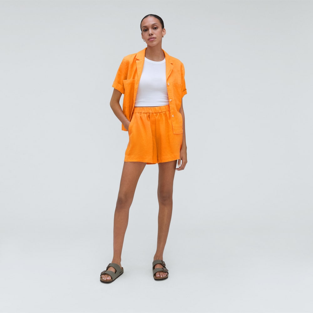 womens-linen-boxer-short-turmeric