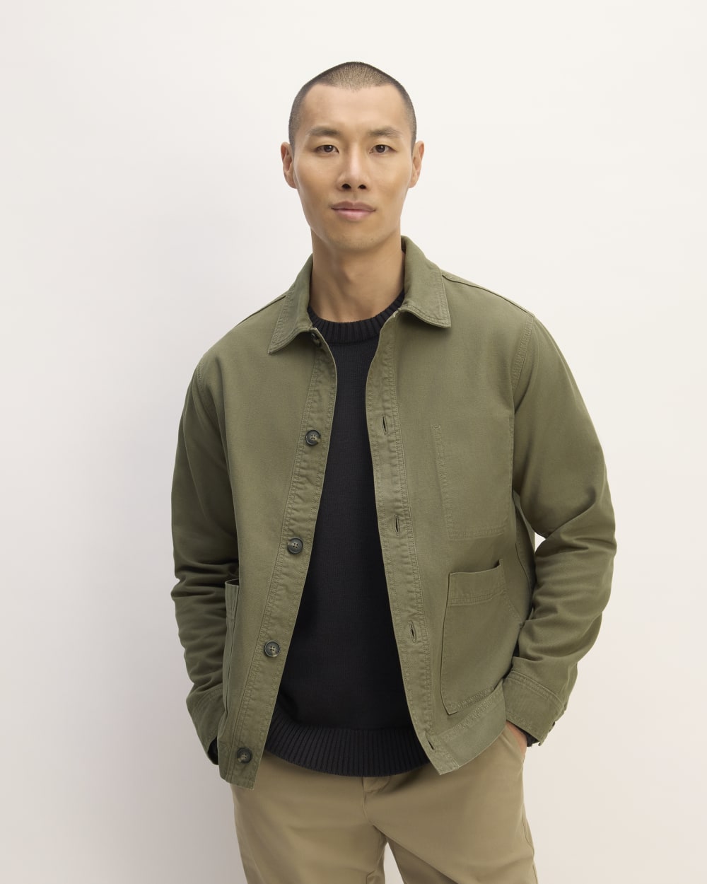 everlane chore mini dress The Organic Cotton Chore Jacket