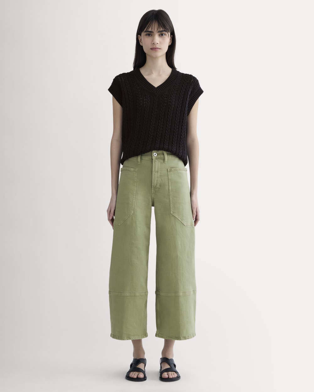 The Way-High® Gardener Cropped Jean Oil Green – Everlane