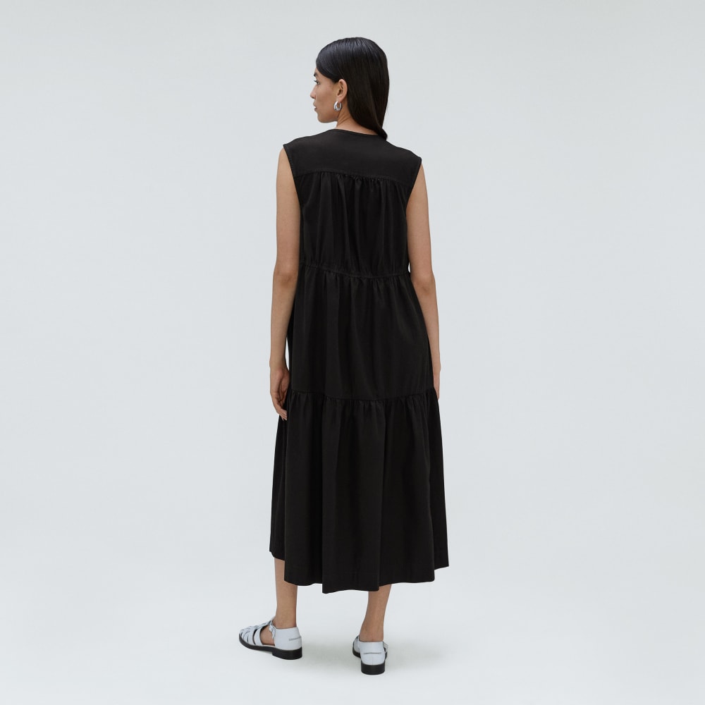 womens-tiered-midi-dress-black