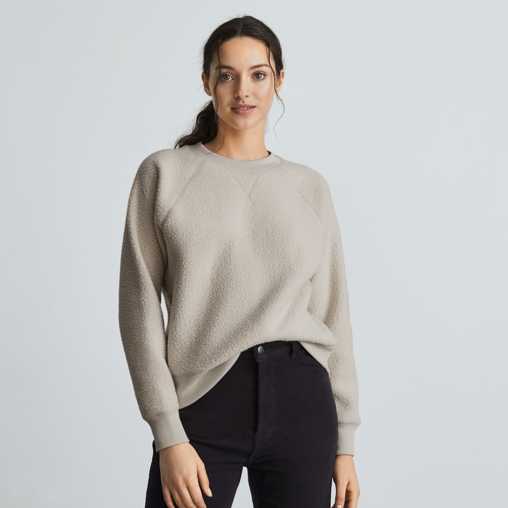 womens-renew-fleece-raglan-sweatshirt-sandstone | primary