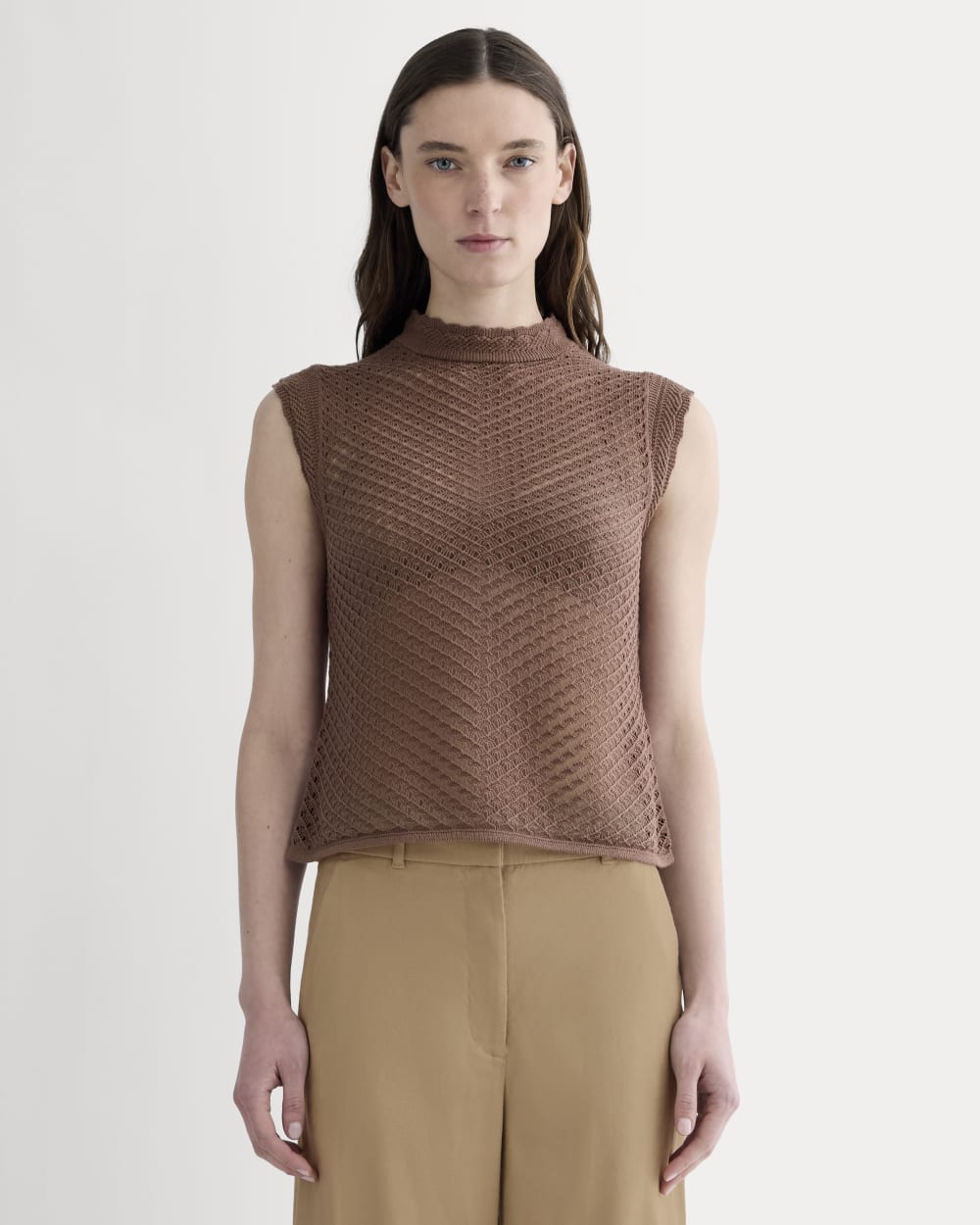 The Lace Knit Tank | Mocha – Everlane