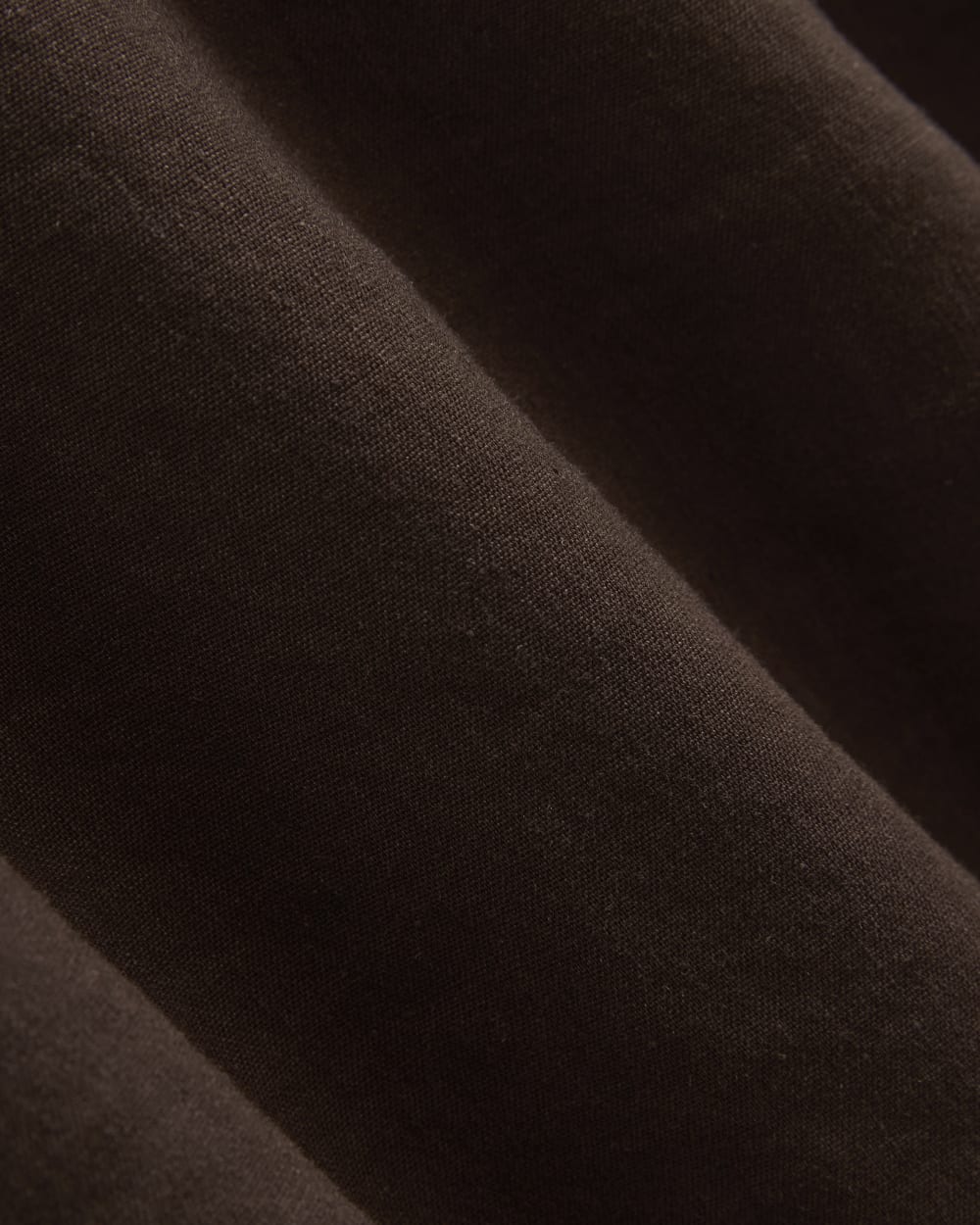 womens-strapless-dress-in-stretch-linen-dark-brown