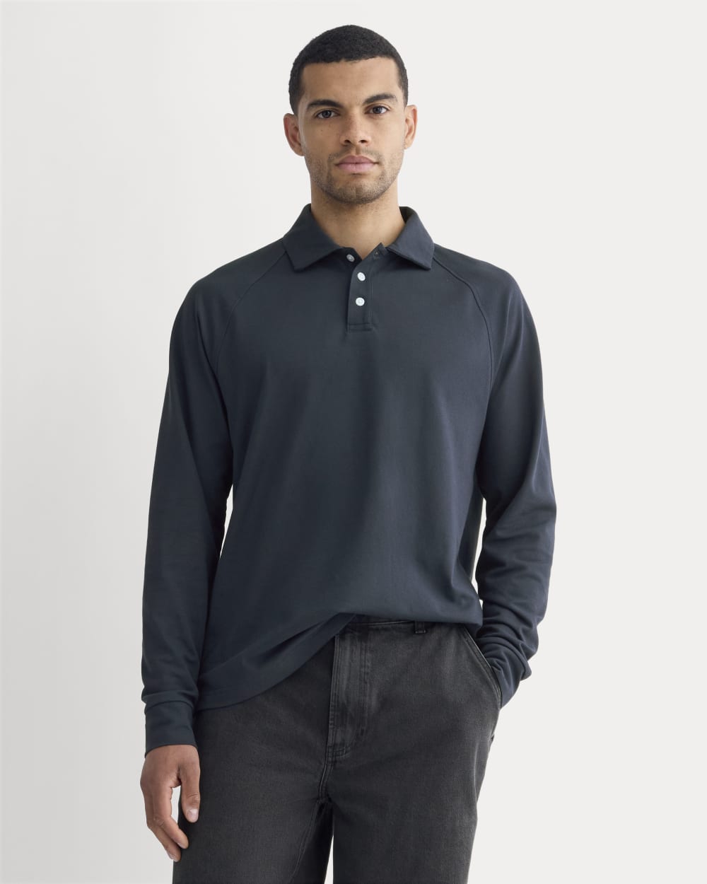 raglan dress shirt Raglan Sleeve Striped Shirt S