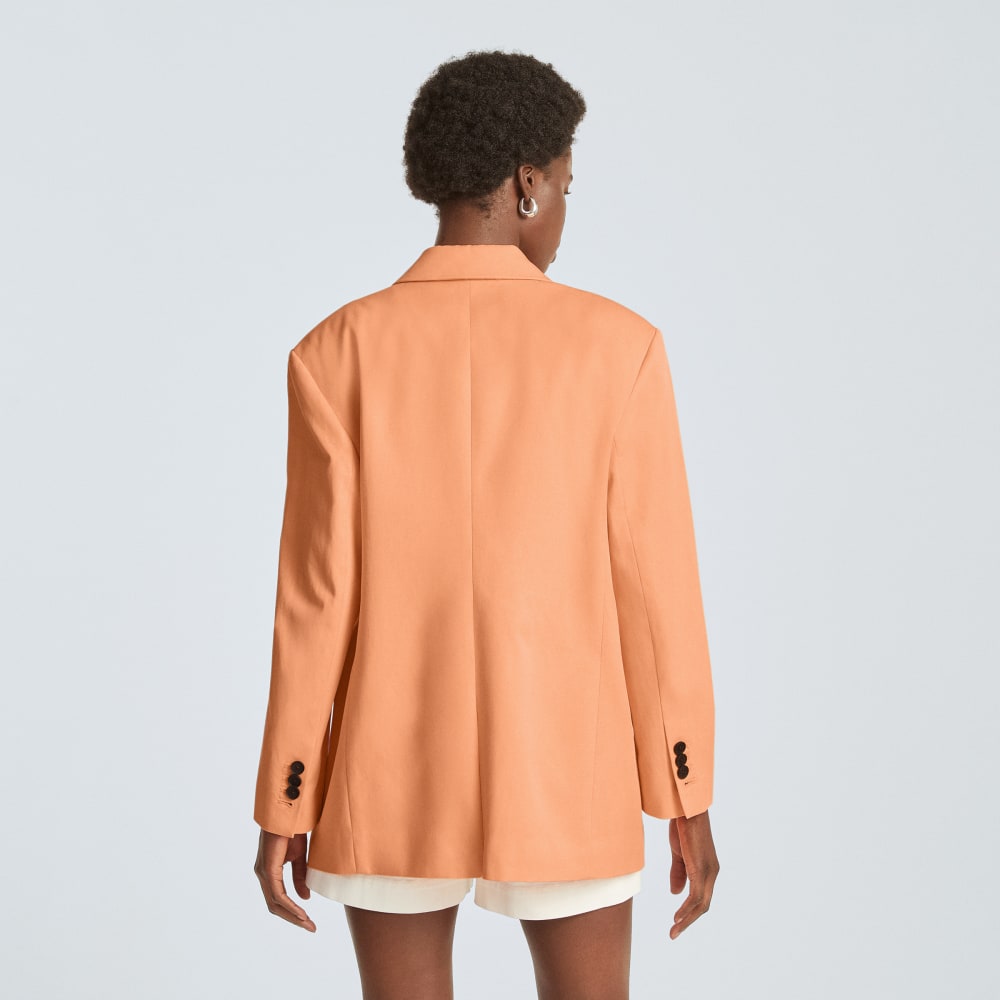 womens-80s-blazer-orange-chiffon