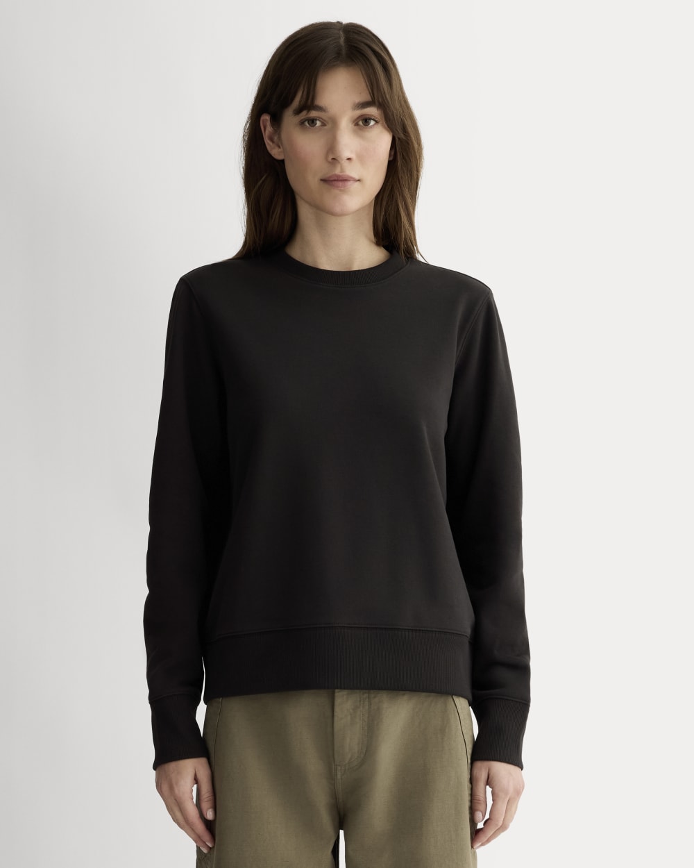 womens-french-terry-relaxed-crewneck-black | primary