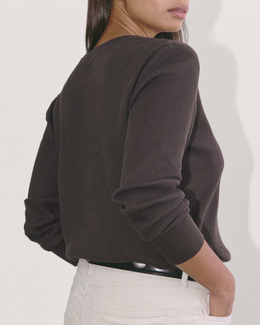 womens-cotton-waffle-henley-tee-black