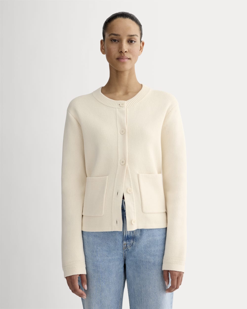 EVERLANE エバーレーン カーディガン The Crew Cardigan in Everyday Cotton | Canvas – Everlane