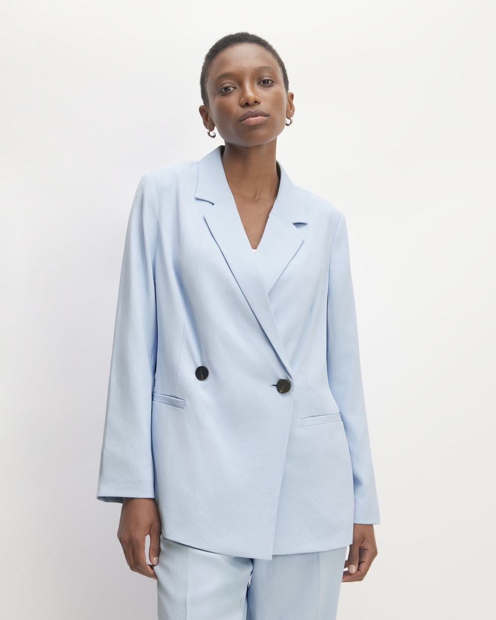 womens-drapey-blazer-chambray-blue | primary