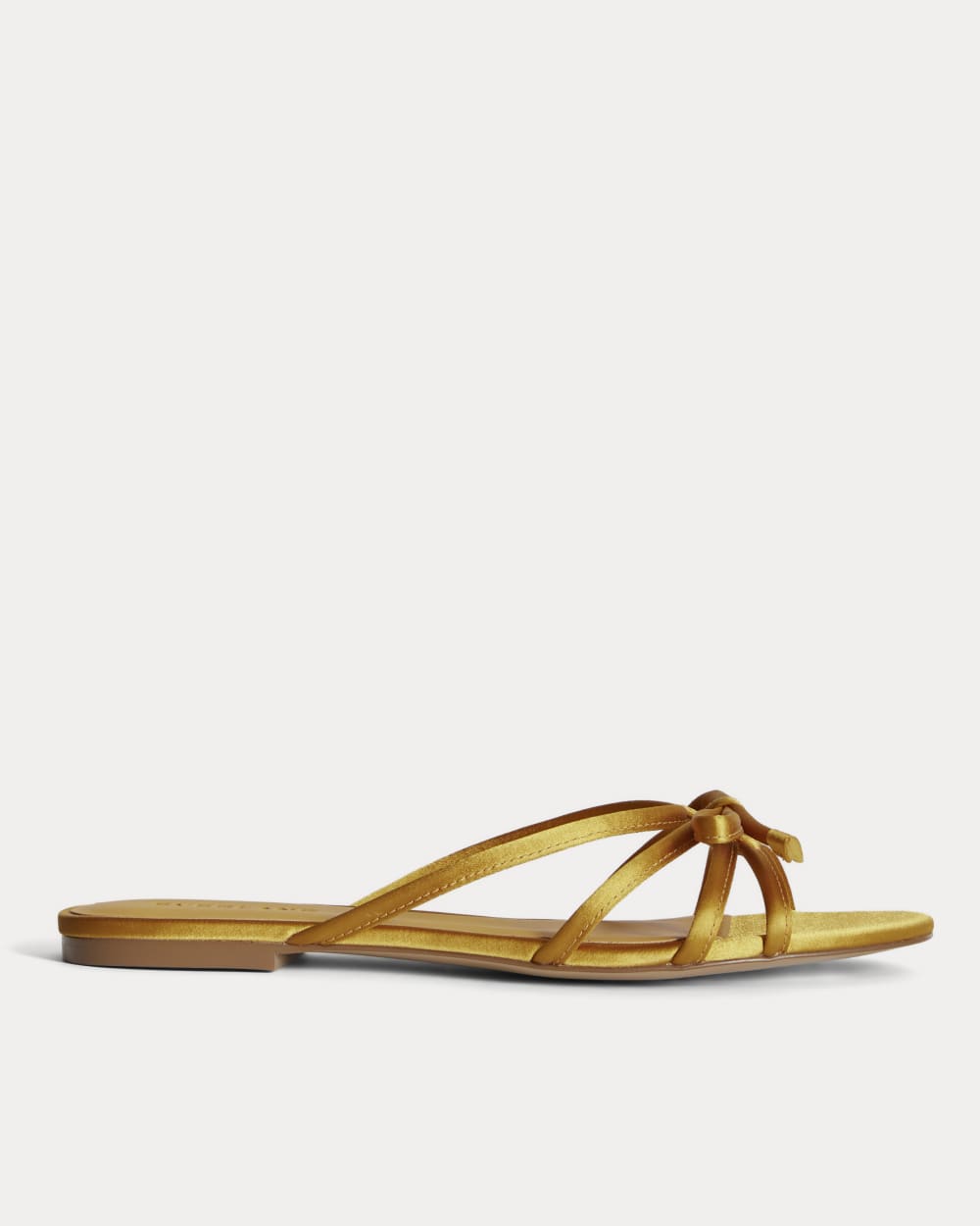 The Bow Sandal | Golden Sun Satin Everlane The Bow Sandal | Golden Sun Satin Everlane