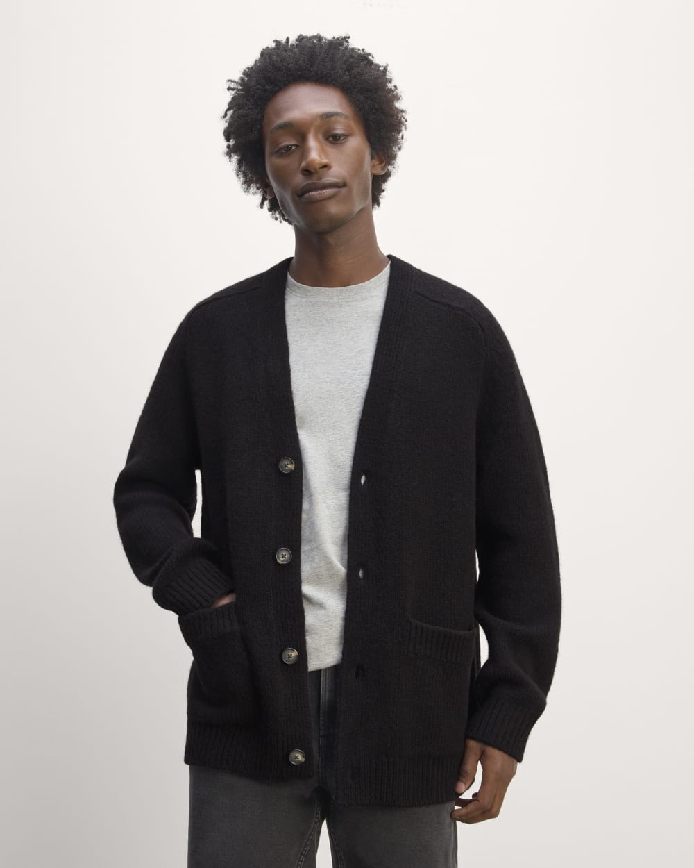 The Cloud Relaxed Cardigan | Black – Everlane