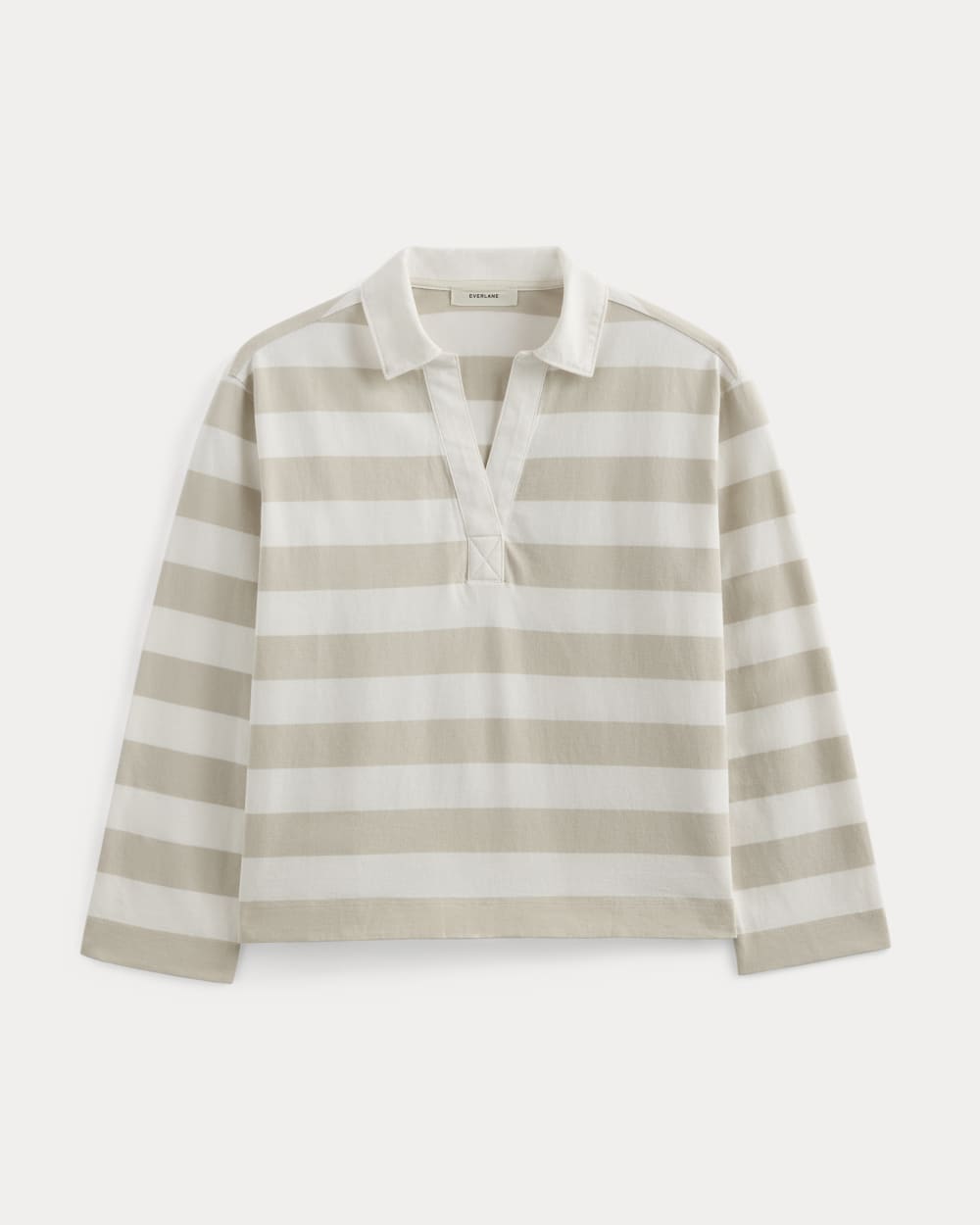 womens-mariner-rugby-top-peyote-bone-stripe | alt