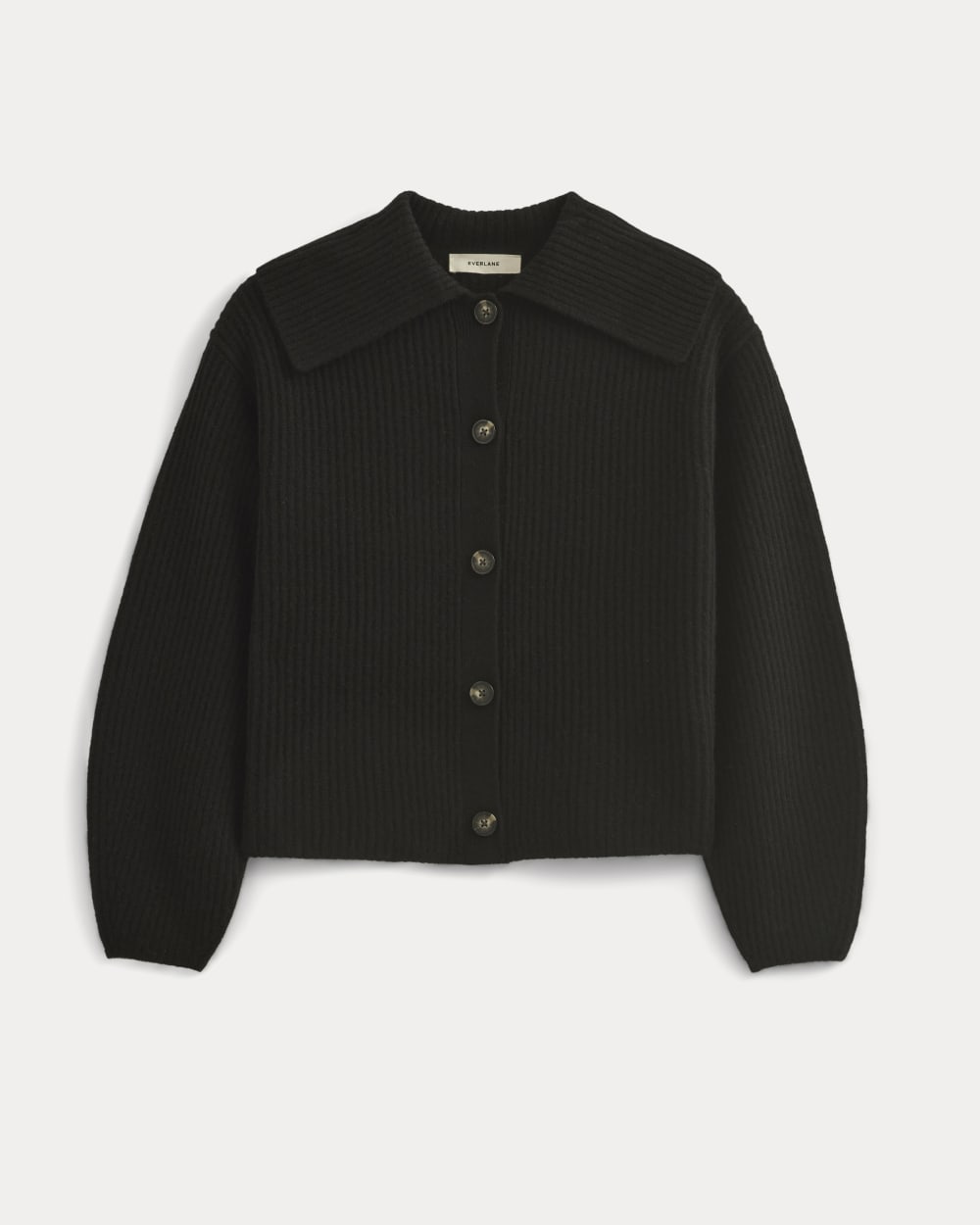 womens-fisherman-cardigan-wool-cashmere-black | alt