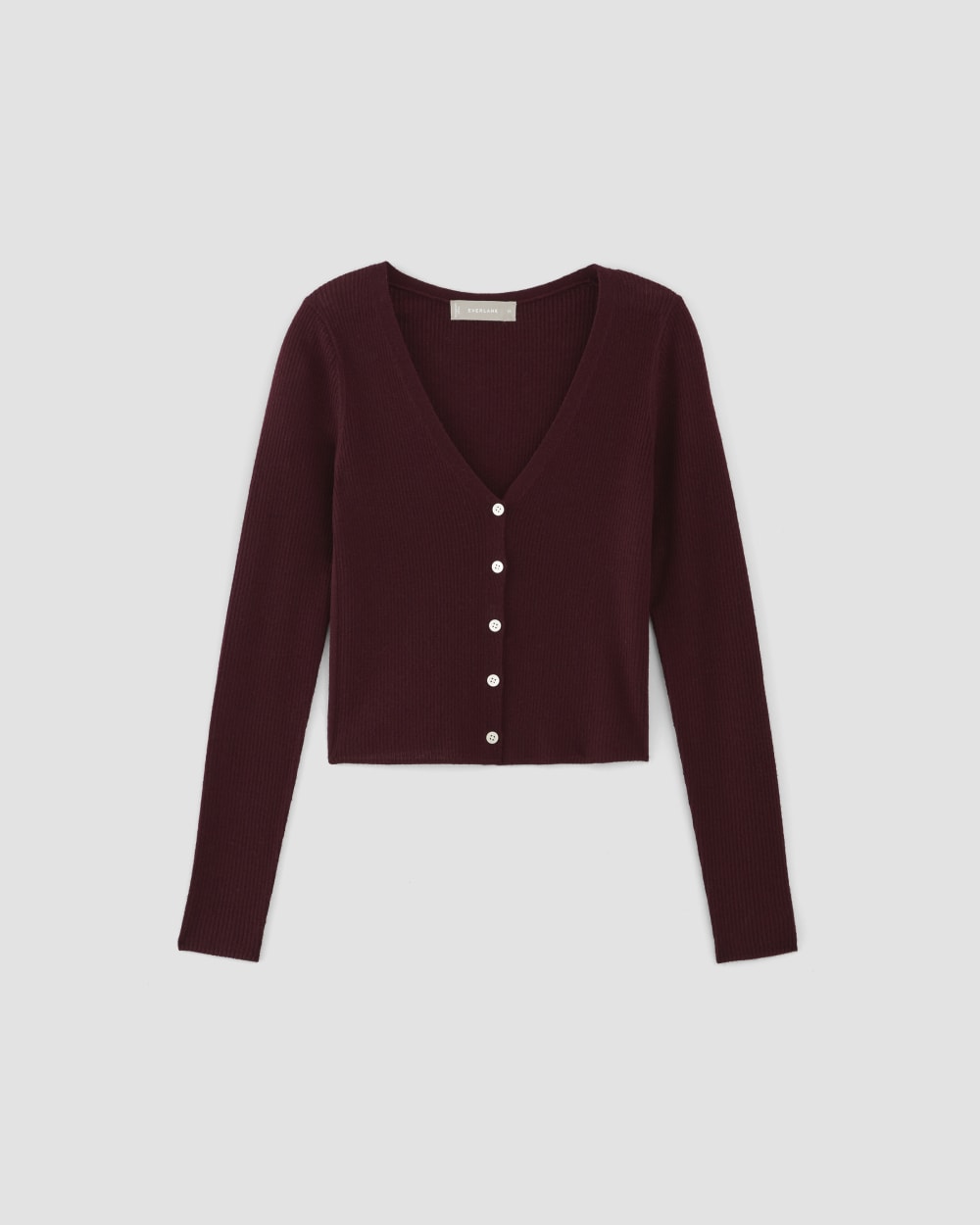 womens-ultrafine-merino-ribbed-cardigan-burgundy | alt