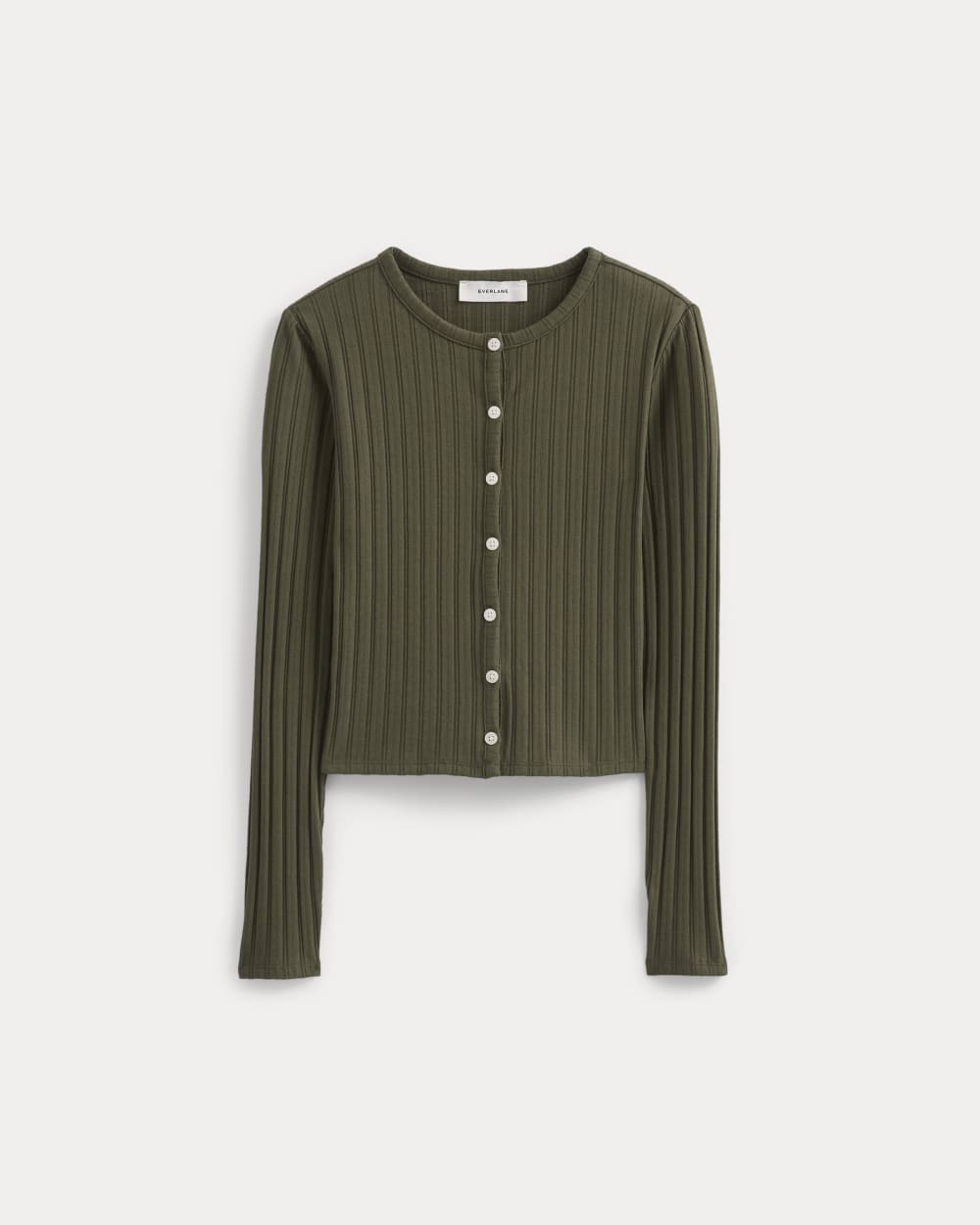 womens-cardigan-in-pointelle-olive-night | alt