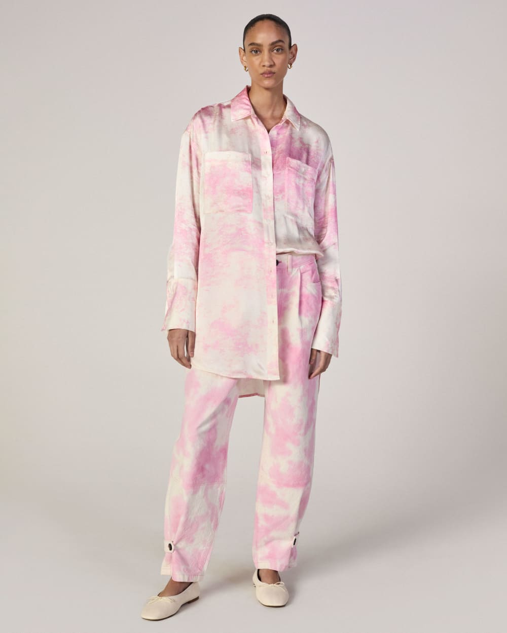The Everlane x Marques' Almeida Canvas Oversized Barrel Pant | Pink Ti