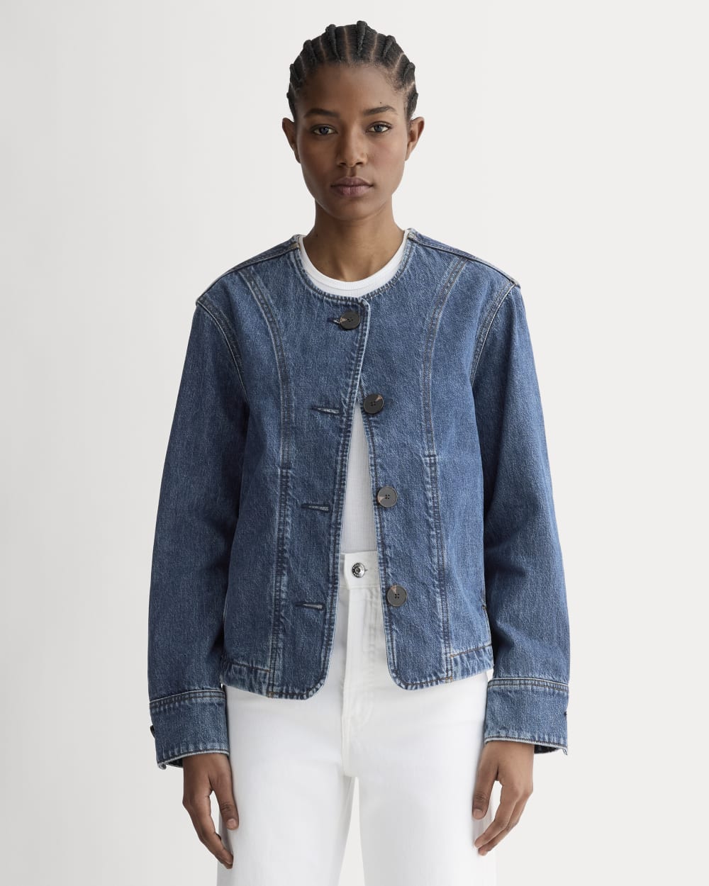 The Denim Barrel Jacket Deep Atlantic – Everlane
