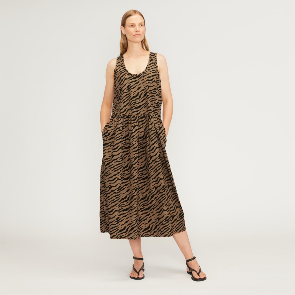 tiger stripe midi dress Tiger Print Nefertiti Bodycon Dress L