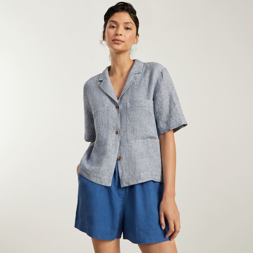 womens-linen-boxer-short-deep-blue