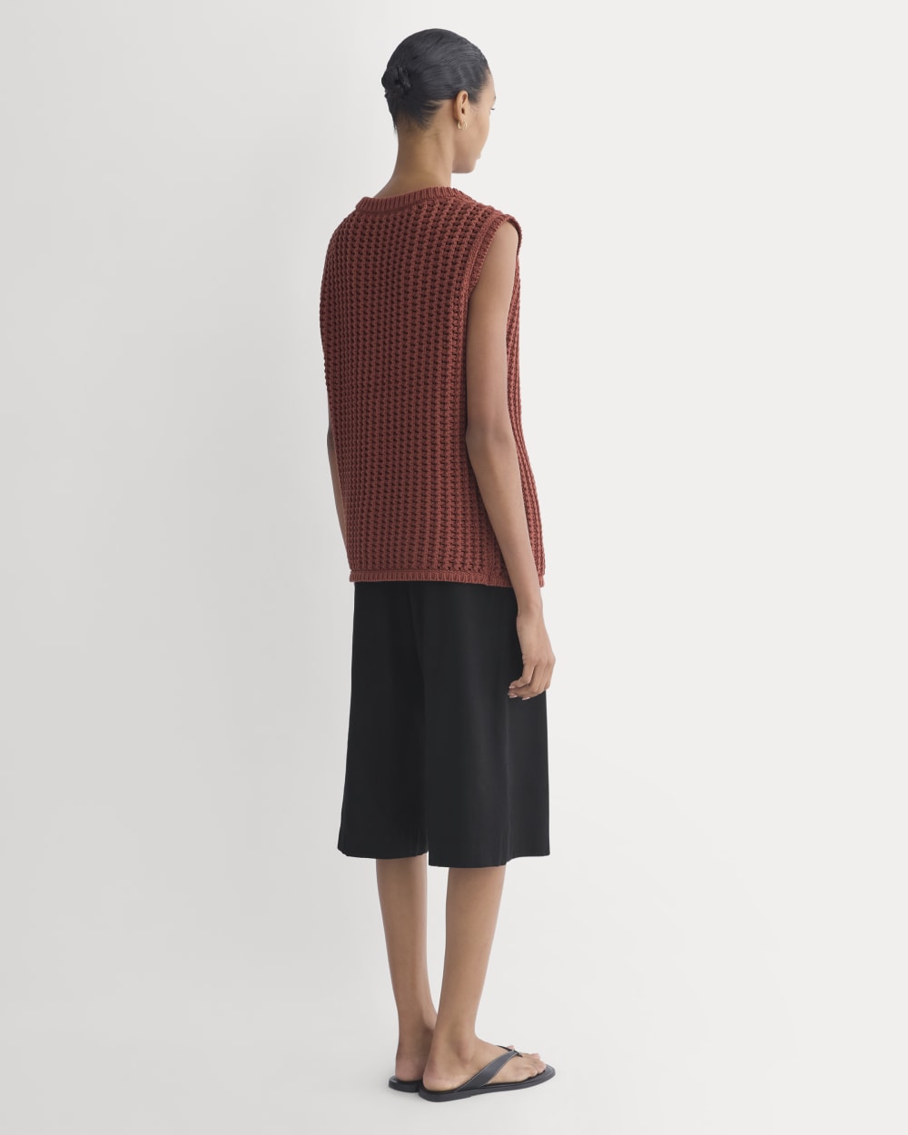 womens-open-knit-tunic-vest-cotton-henna-red