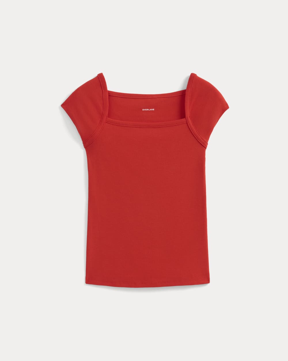 womens-retrosoft-cotton-square-neck-tee-fiery-red | alt