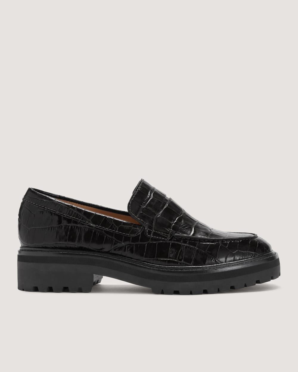 The Lug Loafer Black Crocodile – Everlane - Main Image