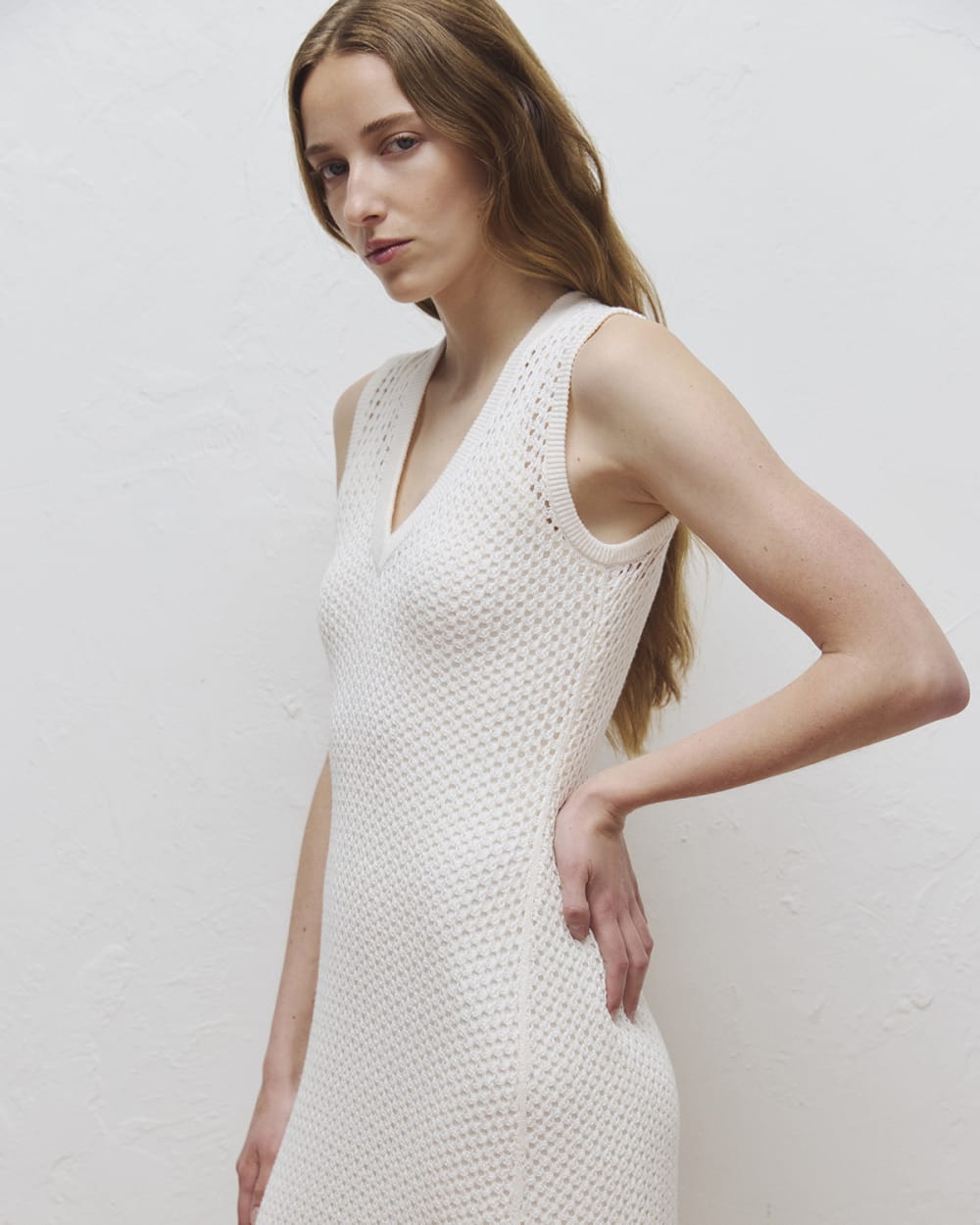 womens-lace-knit-maxi-sweater-dress-bone