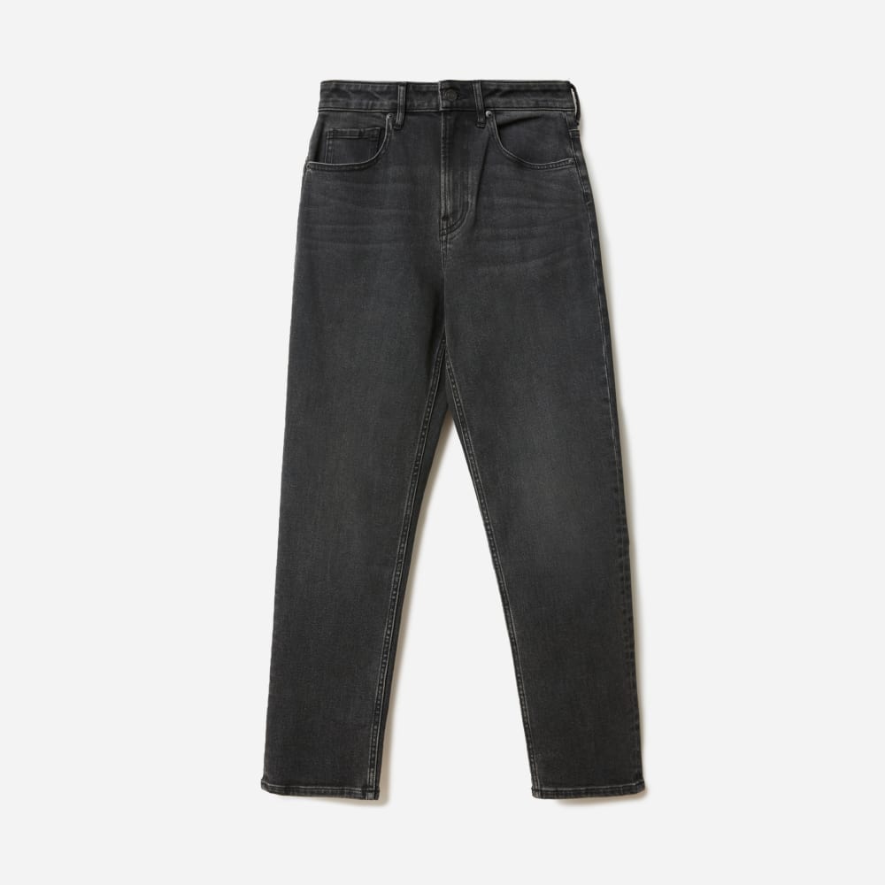 The Curvy Cheeky® Straight Jean | Washed Black | 28.5