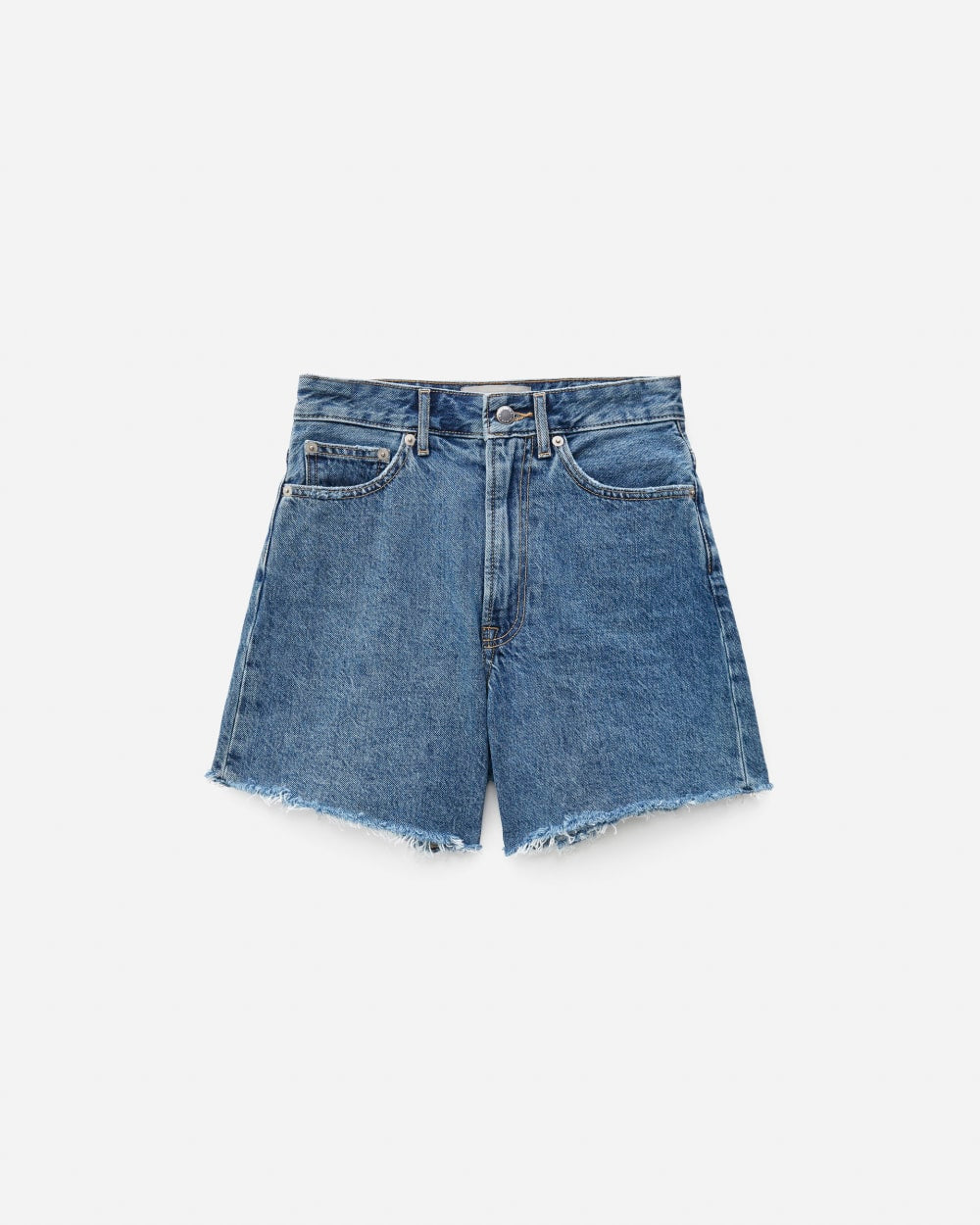 womens-a-line-denim-short-med-indigo | alt